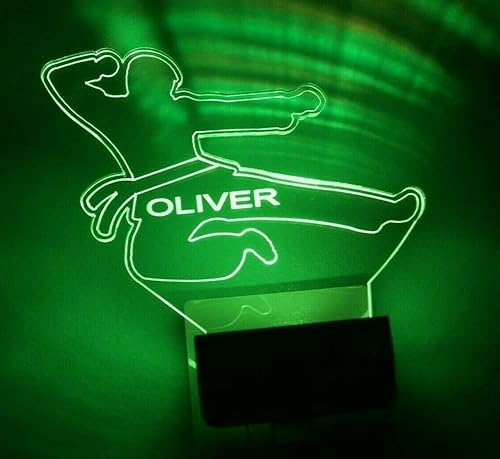 Miniatura 3 de Luz nocturna multicolor personalizada LED enchufable, luz nocturna táctil ultra delgada, sensor inteligente del atardecer al amanecer, dormitorio