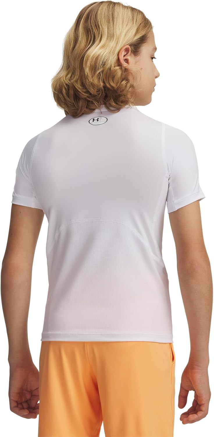 Under Armour Boy's HeatGear Armour Short Sleeve Shirt - Image 5