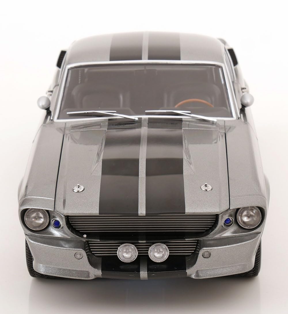 KK-Scale KKDC120171 Mustang Shelby GT500 Eleanor 1967 Grey Metallic & Black Gone In 60 Seconds Look-A-Like - maßstab 1/12 - Modellauto