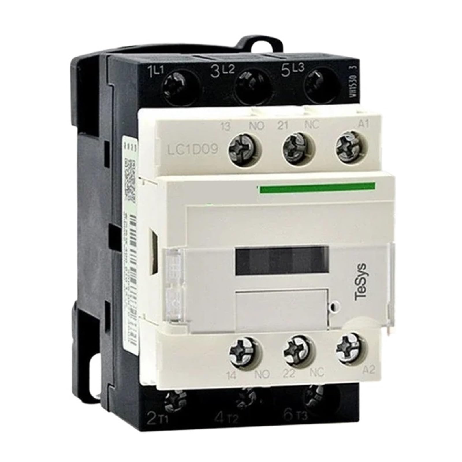 Contacteur 220V CA triphasé 3 pôles 24V pour rail DIN avec contacts 1NO 1NC