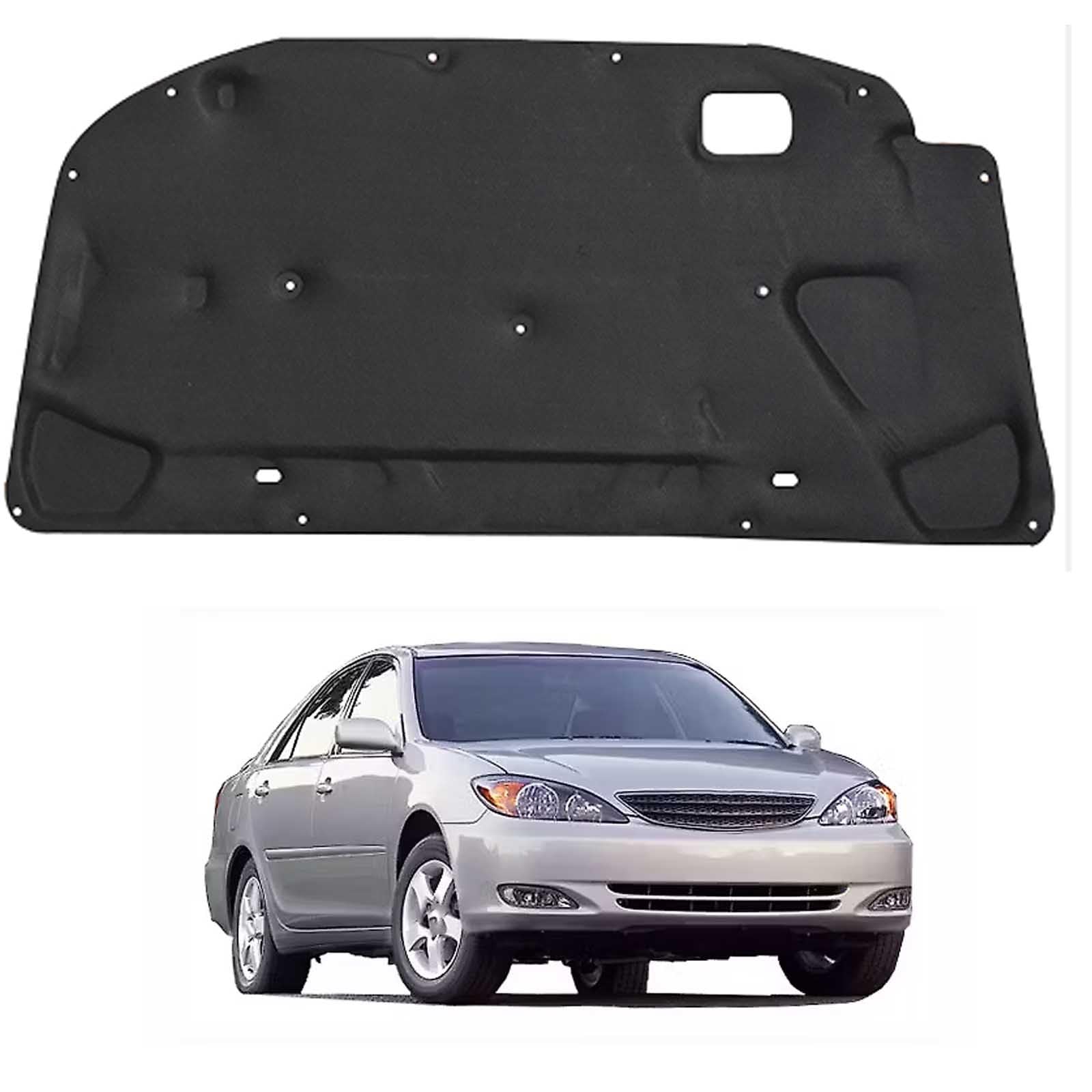 Papep Normal Heat Shield & Soundproof Cotton For Toyota Camry 2002-2006 Oe: 53341Aa010, Bonnet Engine Insulation Mat, Noise Reduction Thermal Liner Cover For Car Hood