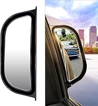 Anti-Collision Adjustable B-Pillar Blind Spot Mirror For Second Row Passenger Rear View & Safety For All Cars & Vans
