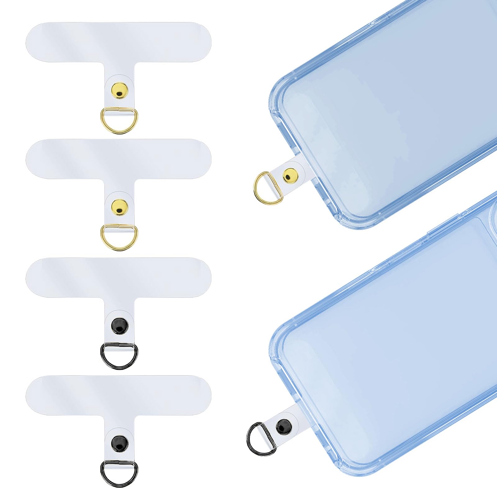 Cordini Per Cellulare Con Anello Metallico - 20 Pezzi Patch Adesive Universali Per Smartphone - Foto 3