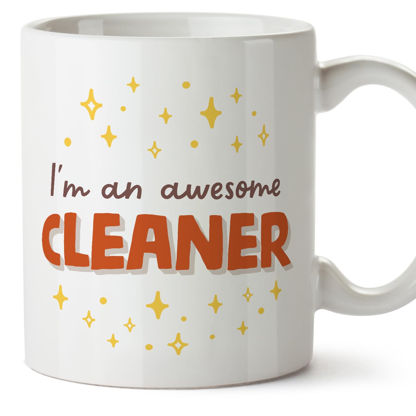 MUGFFINS Cleaner Man Mug - in English - I'm Awesome! - Funny Gift for Colleagues - Ceramic 11oz Mug โ image 1