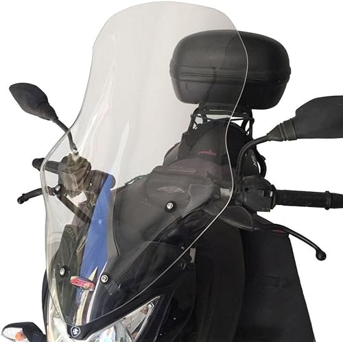 Miniatura 3 de GP Kompozit Parabrisas largo Touring transparente compatible con Bajaj Pulsar NS200 2011-2023 23.2 in