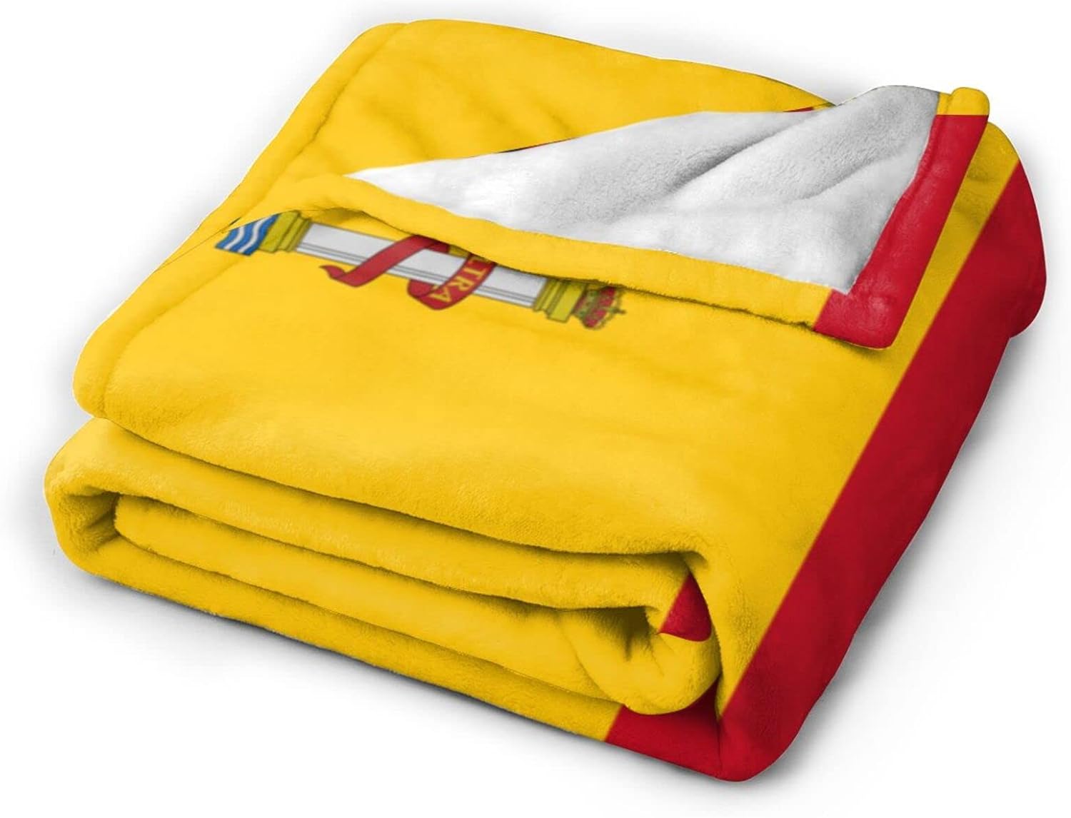 BASTU Flag of Spain Throw Blanket for Men Women Couch Bed Sofa Throw Blanket 60""x50"" Blankets, Black