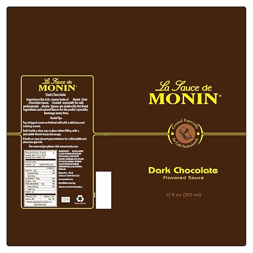 Miniatura 8 de Salsa de Chocolate oscuro Monin Gourmet