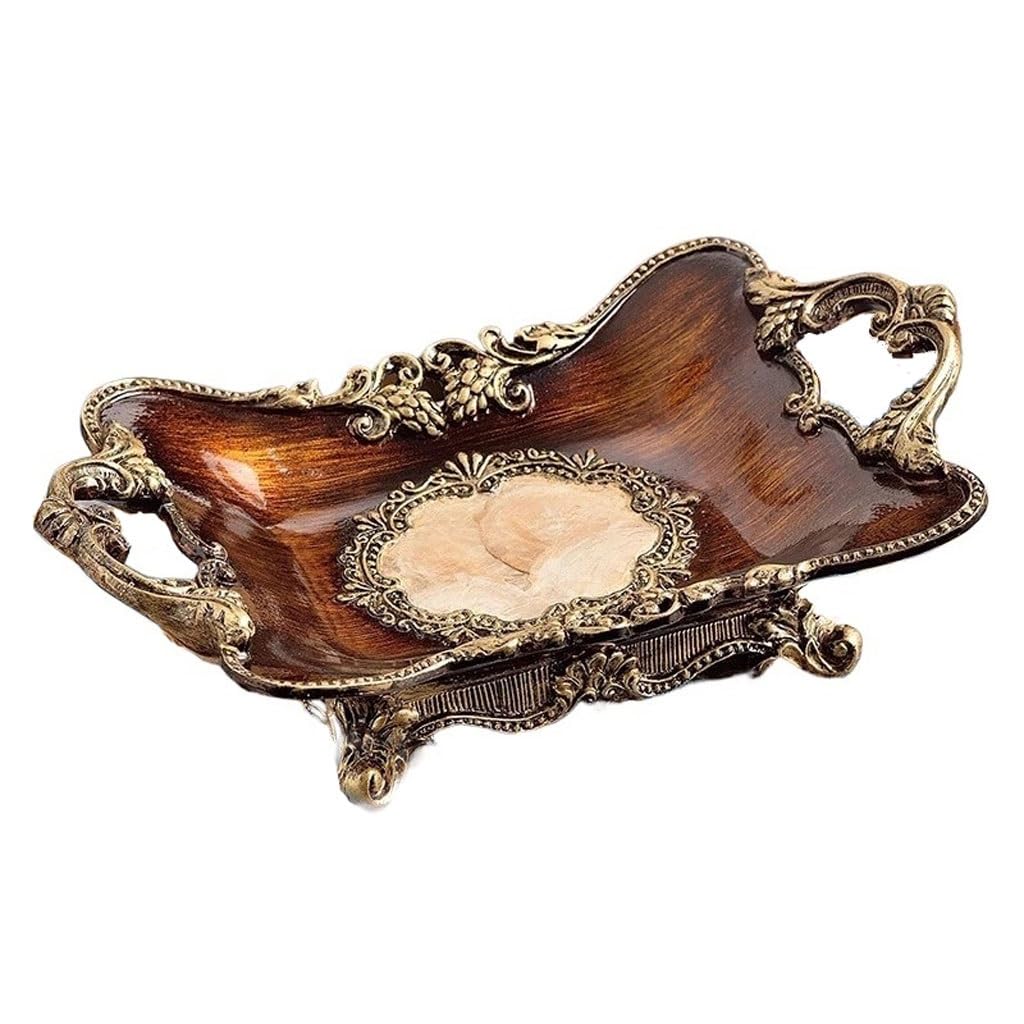 Assiette décorative de luxe et corbeille à fruits créative rétro