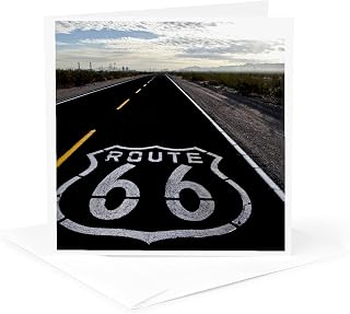 Greeting Card - Route 66, Dagett, California, USA - US05 JMR0027 - Julien McRoberts - Route 66
