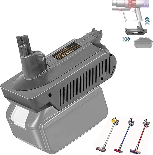 Miniatura 1 de UNIKI Adaptador de repuesto V10 para Dyson compatible con batería de litio Makita de 18 V para Dyson Cyclone V10 Animal V10 Total Clean SV12