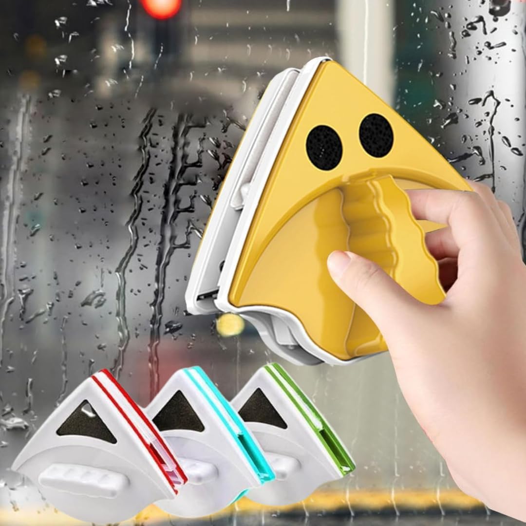Adiguru Magnetic Window Cleaner Double-Side Glazed Two Sided Glass Cleaner Wiper with 2 Extra Cleaning Cotton Cleaner Squeegee Washing Equipment (B0D73G7S3P) Amazon Price History, Amazon Price Tracker