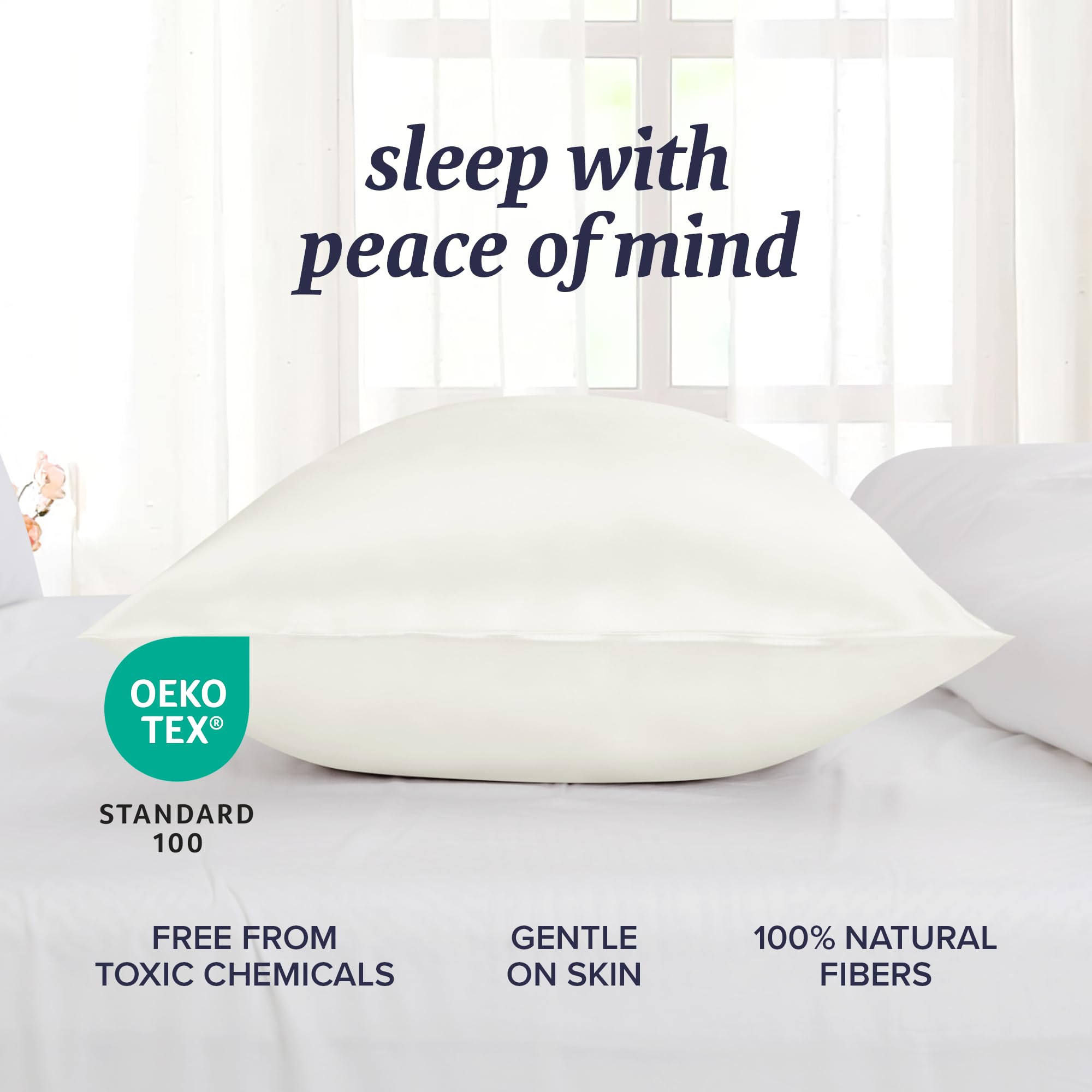Beckham Hotel Collection Silk Pillow Case with Zipper, 100% Mulberry Silk Pillowcase for Hair & Skin, 22 Momme 6A Grade, Oeko-TEX Certified, 1PC, King, Ivory