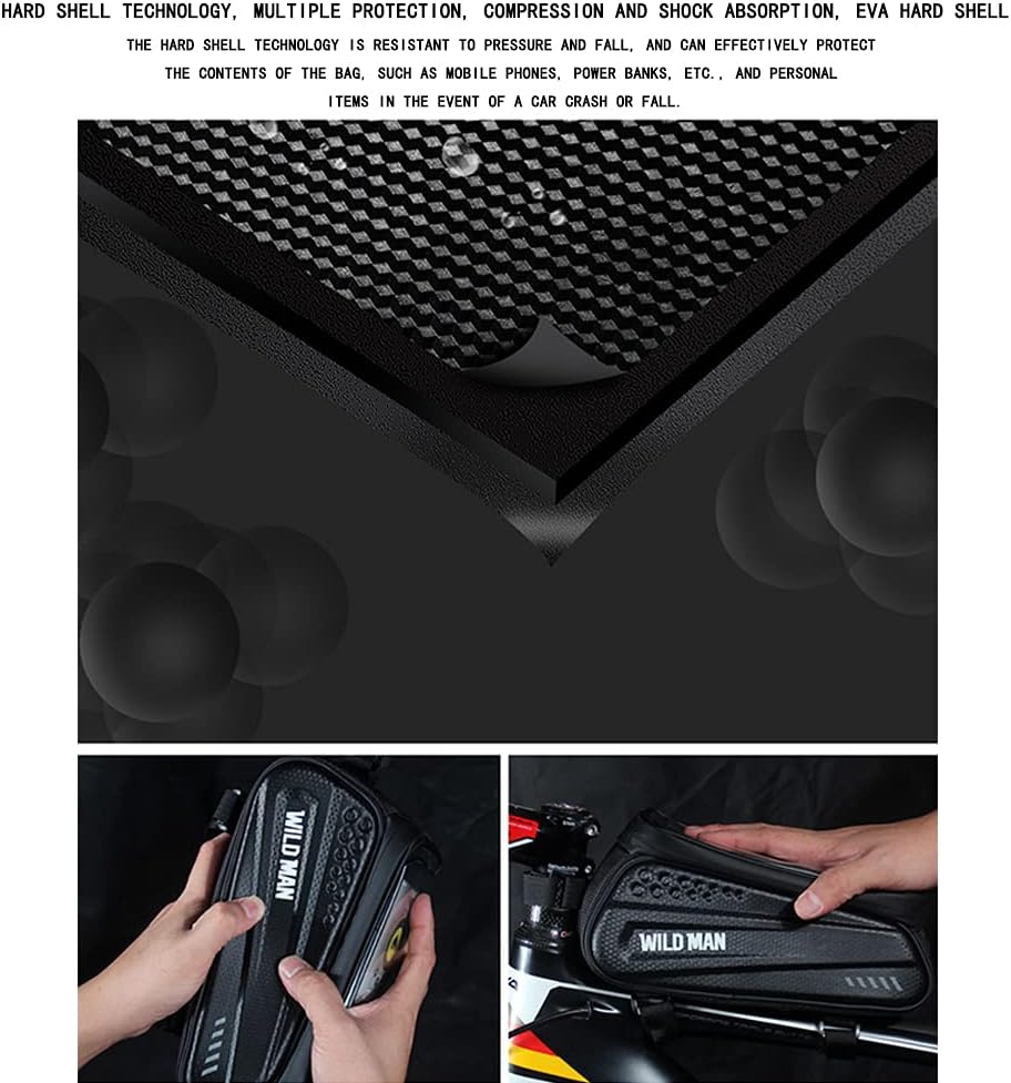 最大69 Offクーポン Shhma 携帯電話ホルダー付きバイクフレームバッグ 防水自転車トップチューブポーチタッチスクリーンサドルバッグサイクリング機器 Gts Com Pe