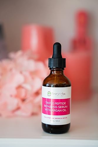 Miniatura 7 de Essence of Argan Suero triple péptido para rostro con aceite de argán, aloe vera, manzanilla, té verde y aceite de oliva, para una piel hidratante