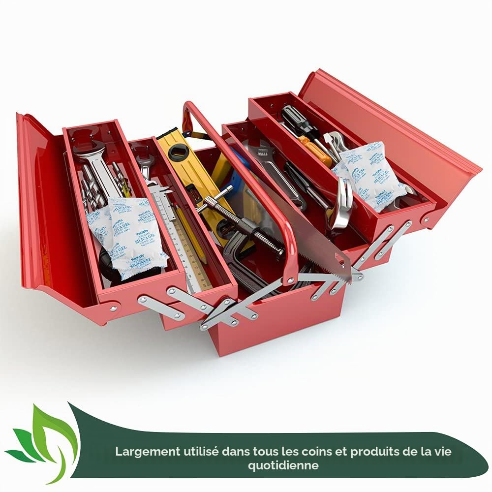 50 Sachet Silicagel 20g Absorbeur d'humidité Pour Stockage