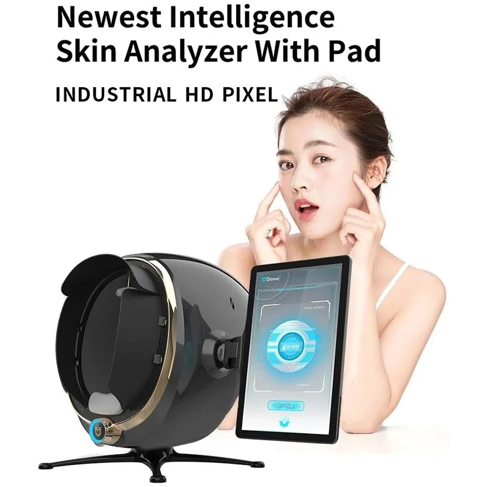 Amazon.co.jp: 3D AI スキンアナライザーマシン、LCD ディスプレイ付き