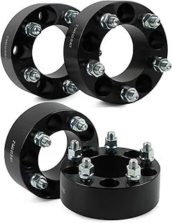 Kessocco 5 Lug Forged 5x4.5 to 5x4.5 Wheel Spacers for TJ YJ XJ KJ KK ZJ, 4PCS 2 inch 5x114.3mm Wheel Spacer for Ranger Explorer Mustang Edge with 1/2-20 Studs & 82.5mm Hub Bore