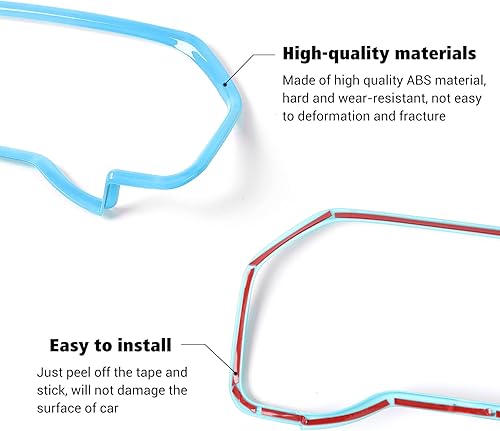 Miniatura 5 de Voodonala Cubierta de anillo para Ford F150 2021 + tablero de instrumentos para Ford F150 2021 2022 Lightning (ABS, 1 unidad, blanco)