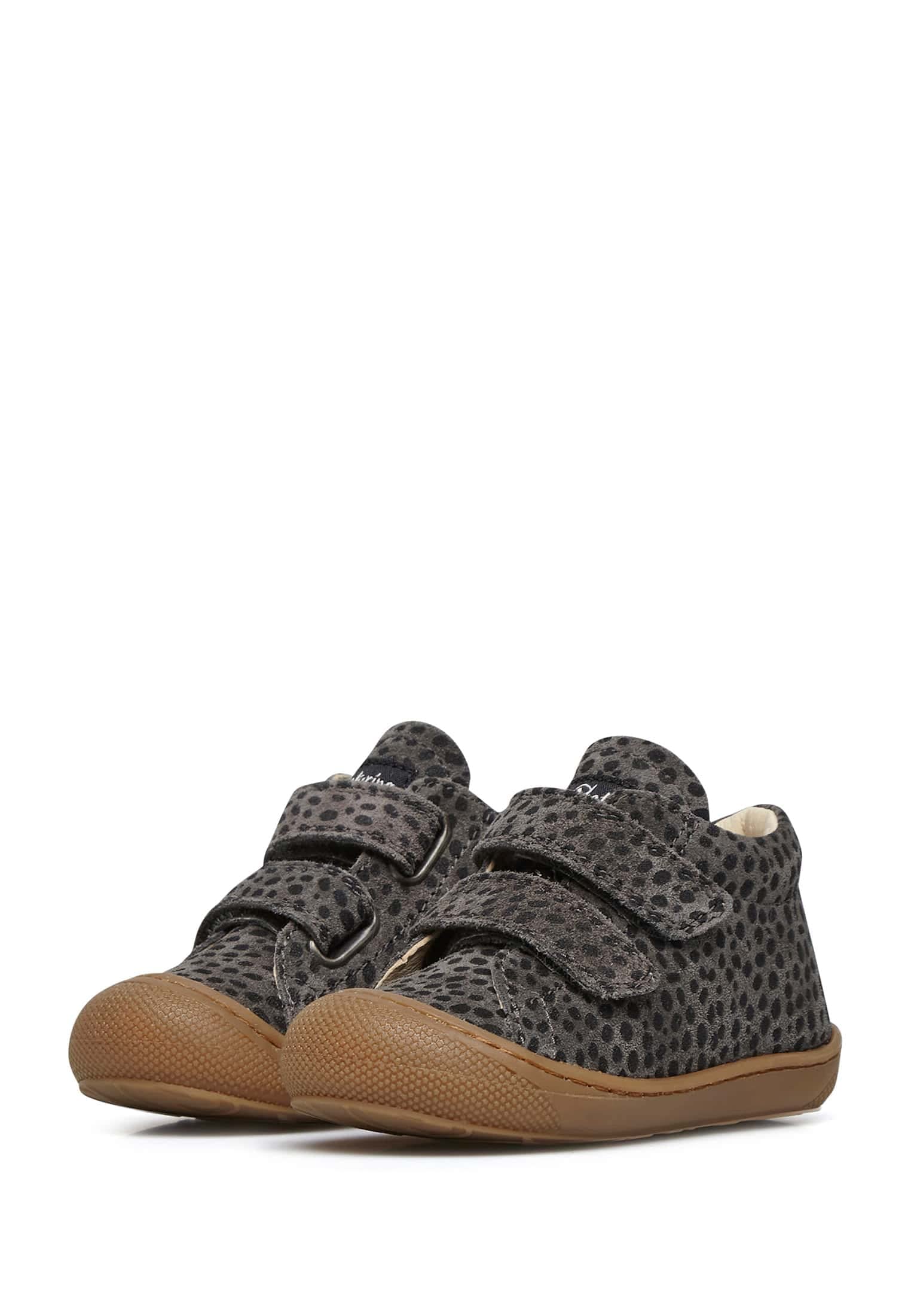 Naturino Zapatos Primeros Pasos de Ante con Estampado de Pony, Antracita 20