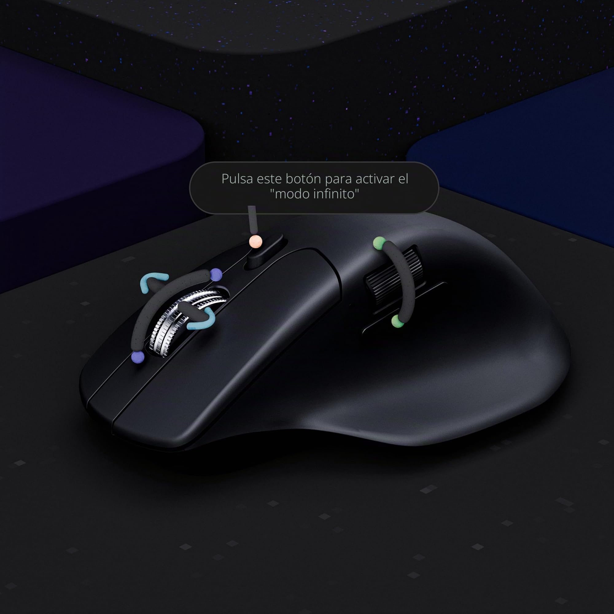 Keychron M6 Ratón Inalámbrico 8000Hz, 2.4 GHz/Bluetooth 5.3 / USB-C, 30 000 dpi, Sensor PixArt 3950, hasta 120 Horas de Batería, Ratón Gaming Programable para Windows, macOS y Linux – Negro