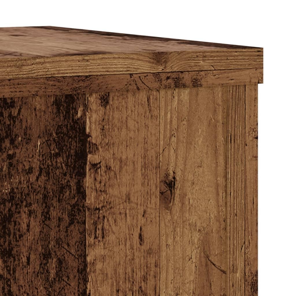 Supports pour Plantes en Bois d'ingénierie Vieux Bois 2 pièces pour Jardin intérieur extérieur Balcon terrasse Serre Pot Vertical