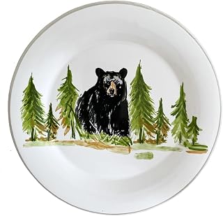 Black Bear Dinner Plates, Set of 6