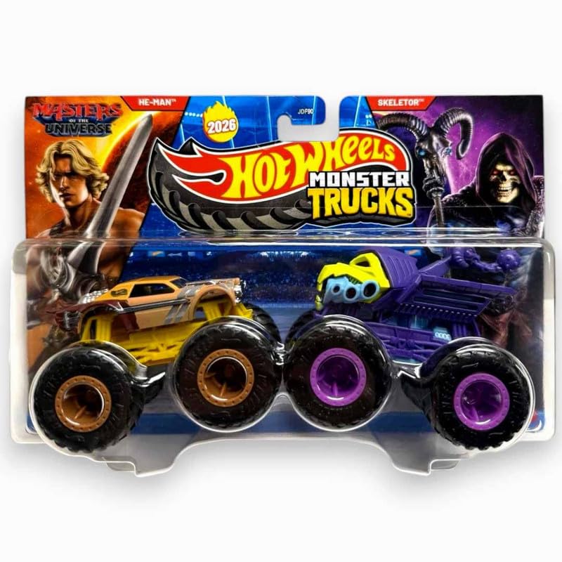 Hot Wheels HE-Man Vs Skeletor Demolition Doubles Monster Trucks