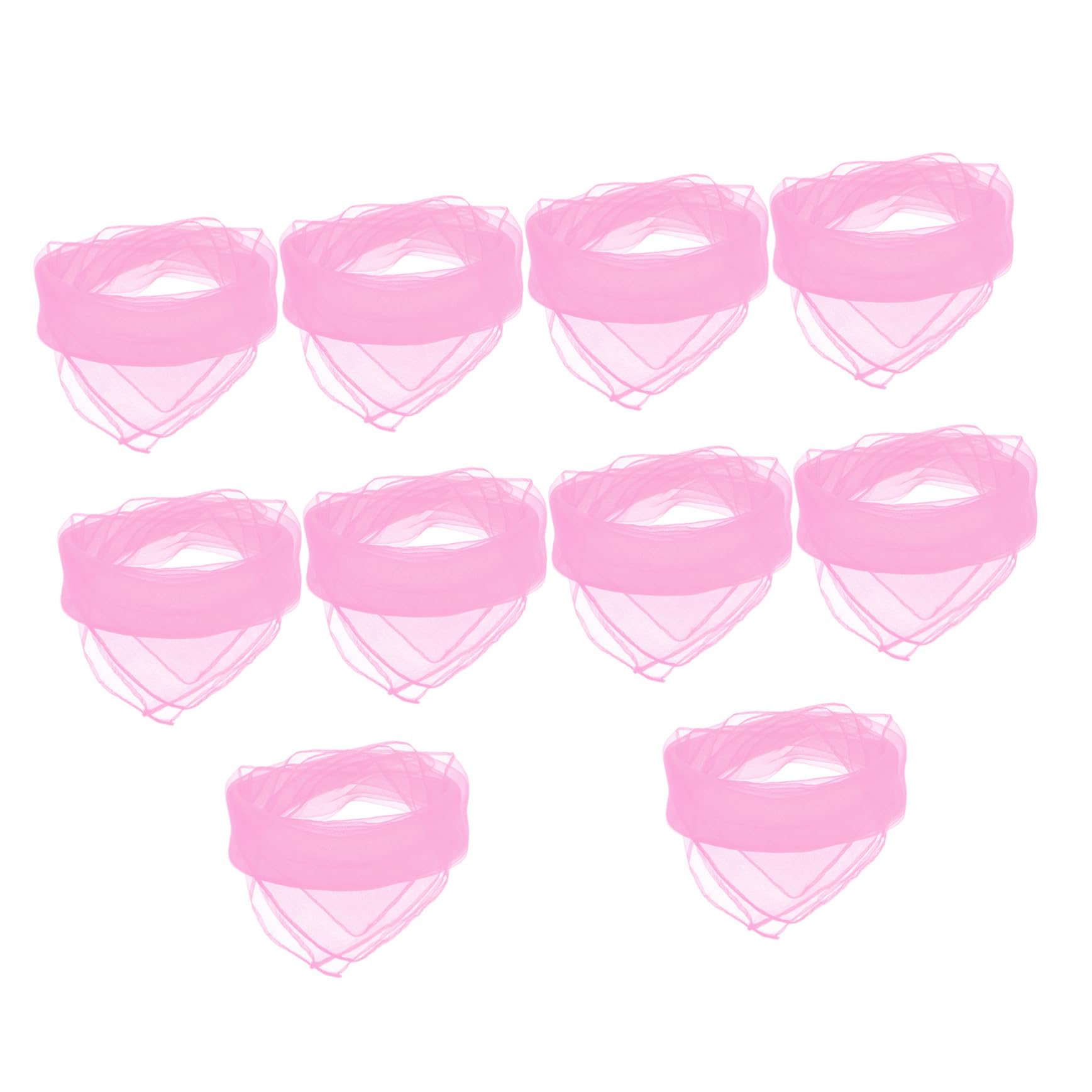 BESPORTBLE Children's Dance Scarves Square Silk Fan 10pcs Silky Scarves Sunscreen Windproof Fashion Accessory for Boys and Girls