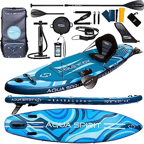 Aqua Spirit SUP Gonfiabile Adulti | Kayak Tavola SUP Gonfiabile con Kit Completo Convertibile da SUP...