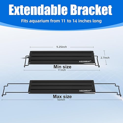 Miniatura 3 de AQUANEAT - Luz LED para acuario de espectro completo, luz para pecera, 30.5cm, 51cm, 61cm, 76cm, 91.5cm, 122cm, luz multicolor de agua dulce.