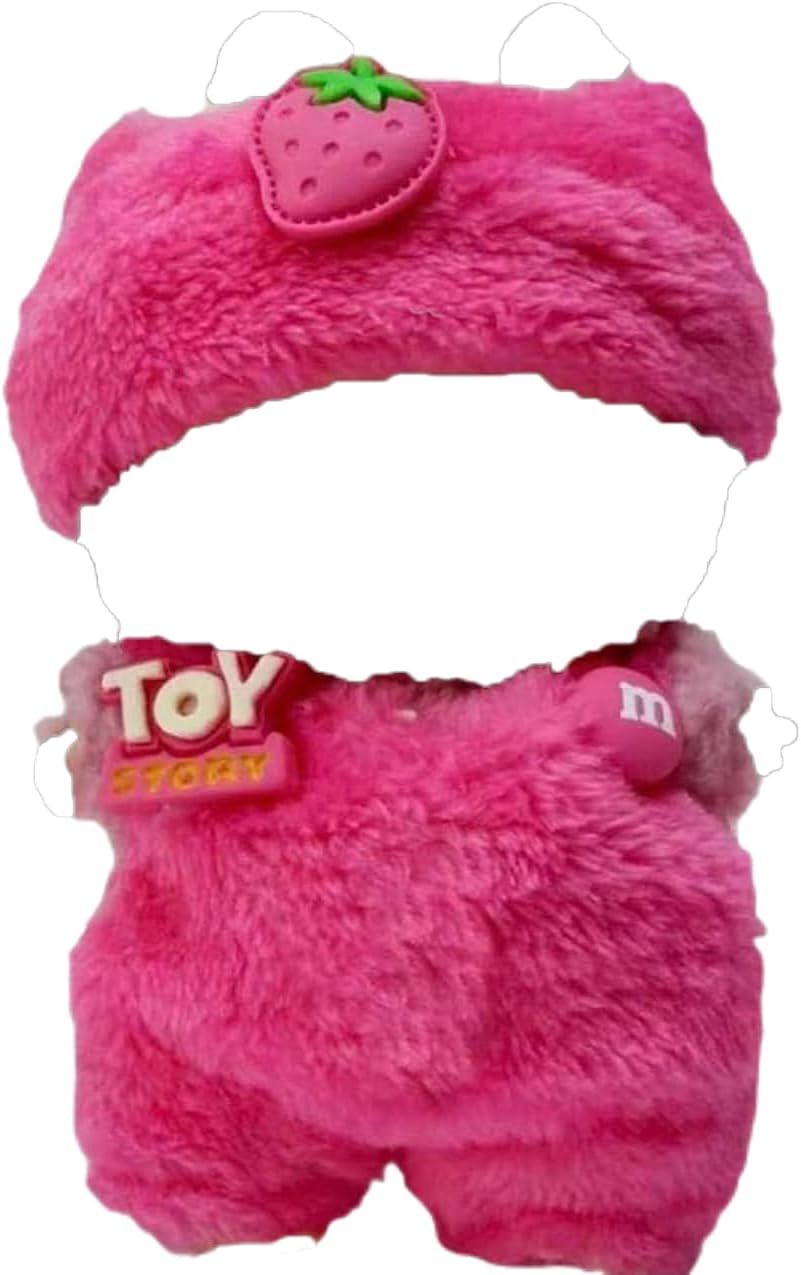 for Labubu Clothes/for Labubu Outfits, Clothes Set for 15/17cm Dolls Clothes Set-4 Packs Cute Stylish Animal Fluffy Outfits with Accessories (NO Doll)
