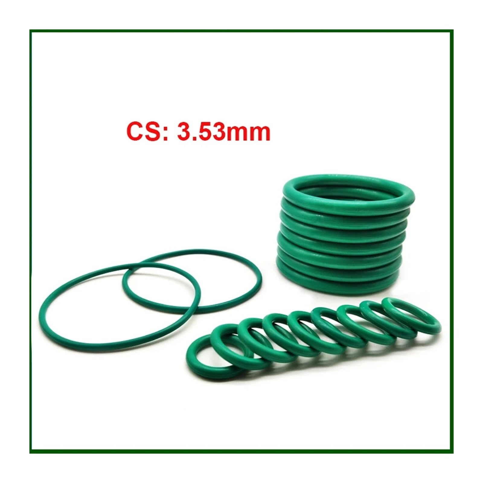 CS 3,53 mm, gumowy pierścień uszczelniający z fluoru, uszczelnienie pręta hydraulicznego, średnica 5,94 mm - 113,89 mm (ID 59,92 mm (5 szt.)