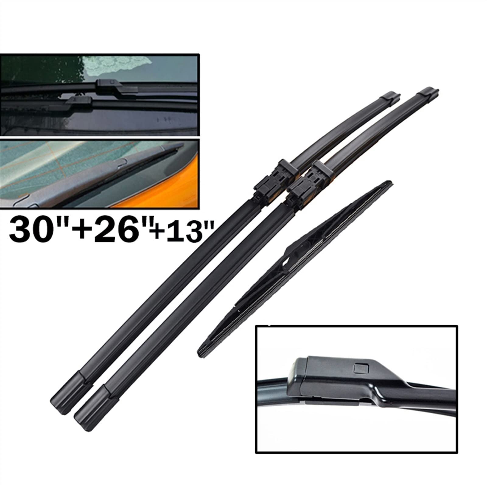 Parabrezza Parabrezza Spazzole Tergicristallo Auto Anteriore Lunotto Posteriore Tergicristallo per Ford per S-Max MK1 2009 2010 2011 2012 2013 2014 2015