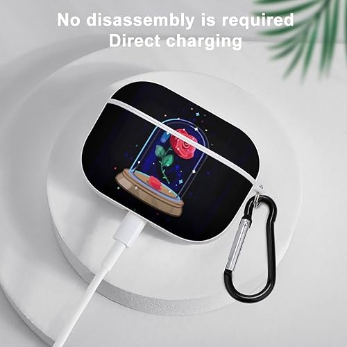 Miniatura 5 de Beauty and Beast - Funda protectora compatible con auriculares Bluetooth de Apple, Airpods Pro, estilo blanco, c-02358412bop, talla única