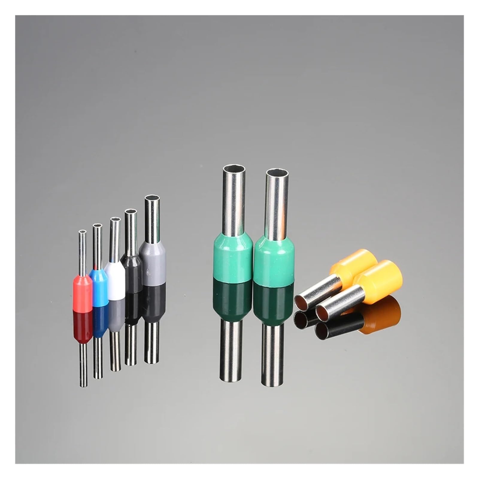 Conector de pin de engarzado en frío E150-32 con terminales preaislados amarillos de cobre