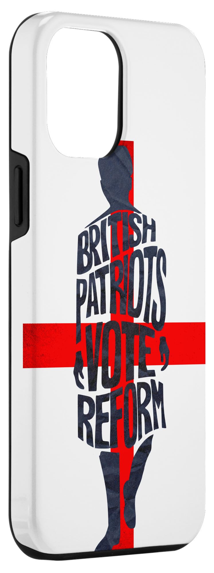 English Politics British Patriots Vote Reform St George Flag Case for iPhone 14 Plus - Image 3