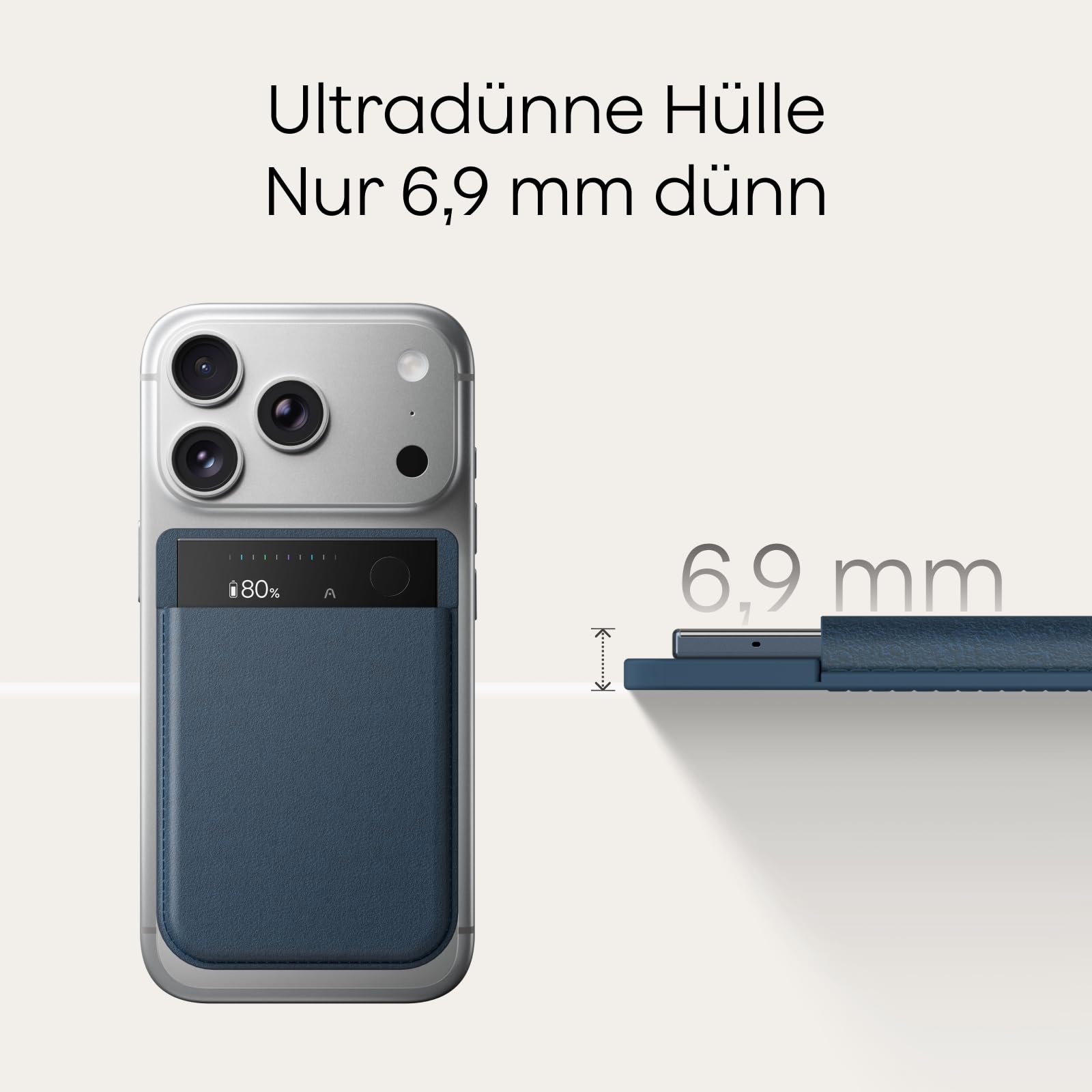 Plaud Note Pro und Magnetische Hülle im Bundle (Dunkelblau), KI Digitales Diktiergerät App-Steuerung, KI-Notizgerät, KI-Transkription & Zusammenfassung, 112 Sprachen, 64GB Speicher, Audiorekorder