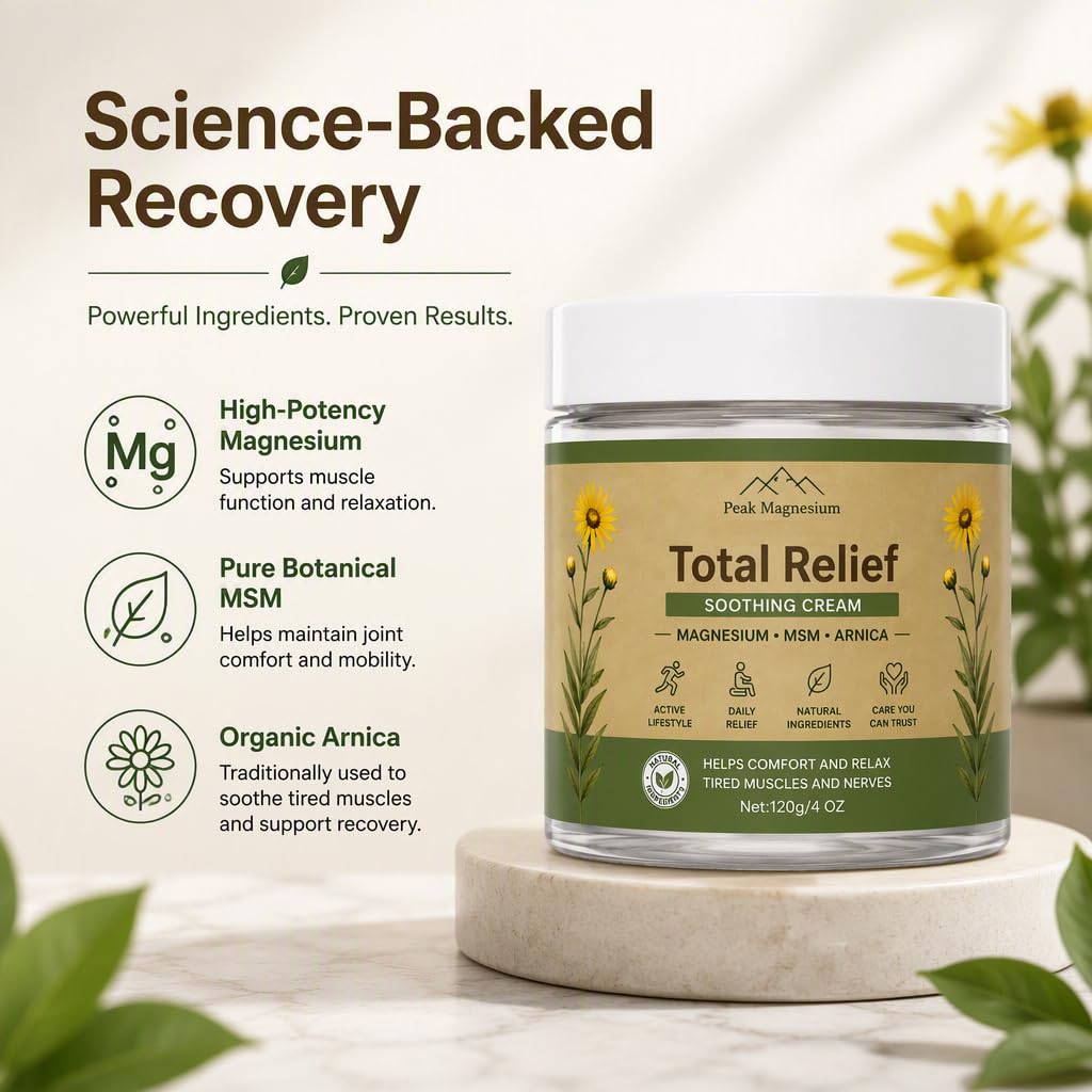 Total Relief Peak Health Magnesium Cream — Amazon image 3
