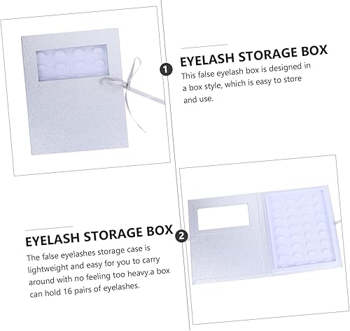 Miniatura 6 de FRCOLOR Caja de embalaje de pestañas postizas, rizador de pestañas falsas Colocador De Pestañas Postizas Caja de almacenamiento de pestañas postizas