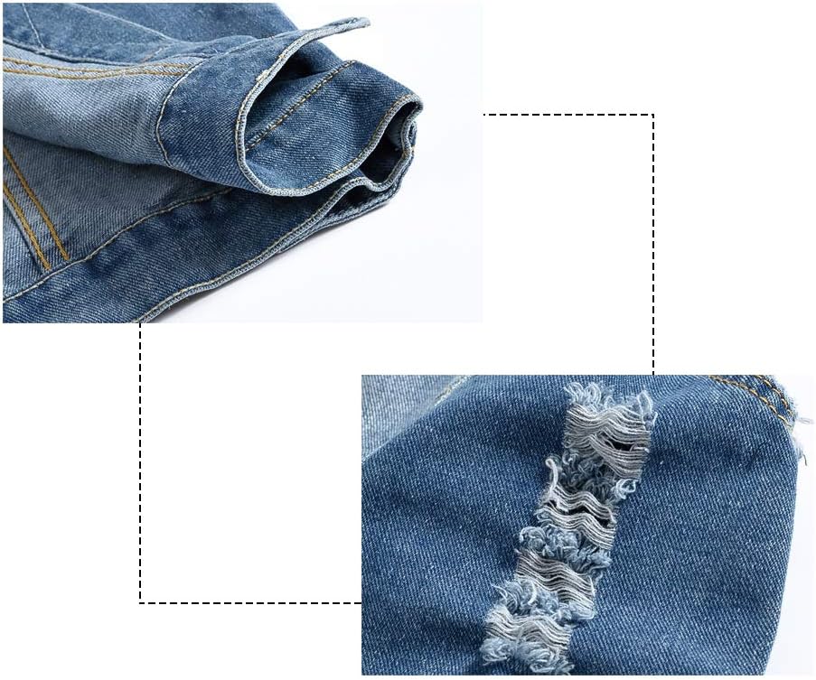 Mens Casual Denim Vest Sleeveless,Vintage Jean Vest Button Down - Image 4