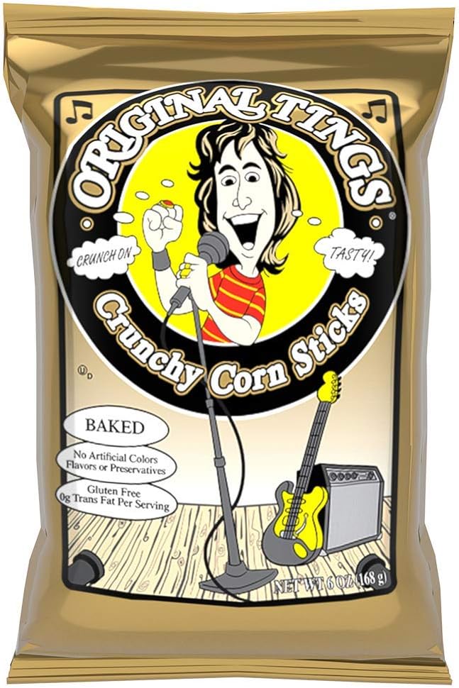 Pirate Brands Original Tings Crunchy Corn Sticks, 6 oz. (Pack of 12)