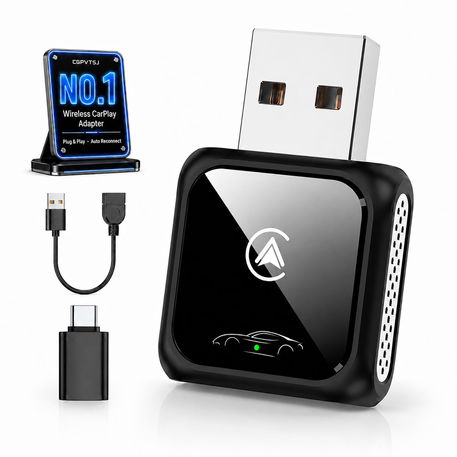 Wireless Carplay Adapter for Android Auto and Apple Car Accessories Bluetooth Audio Video…