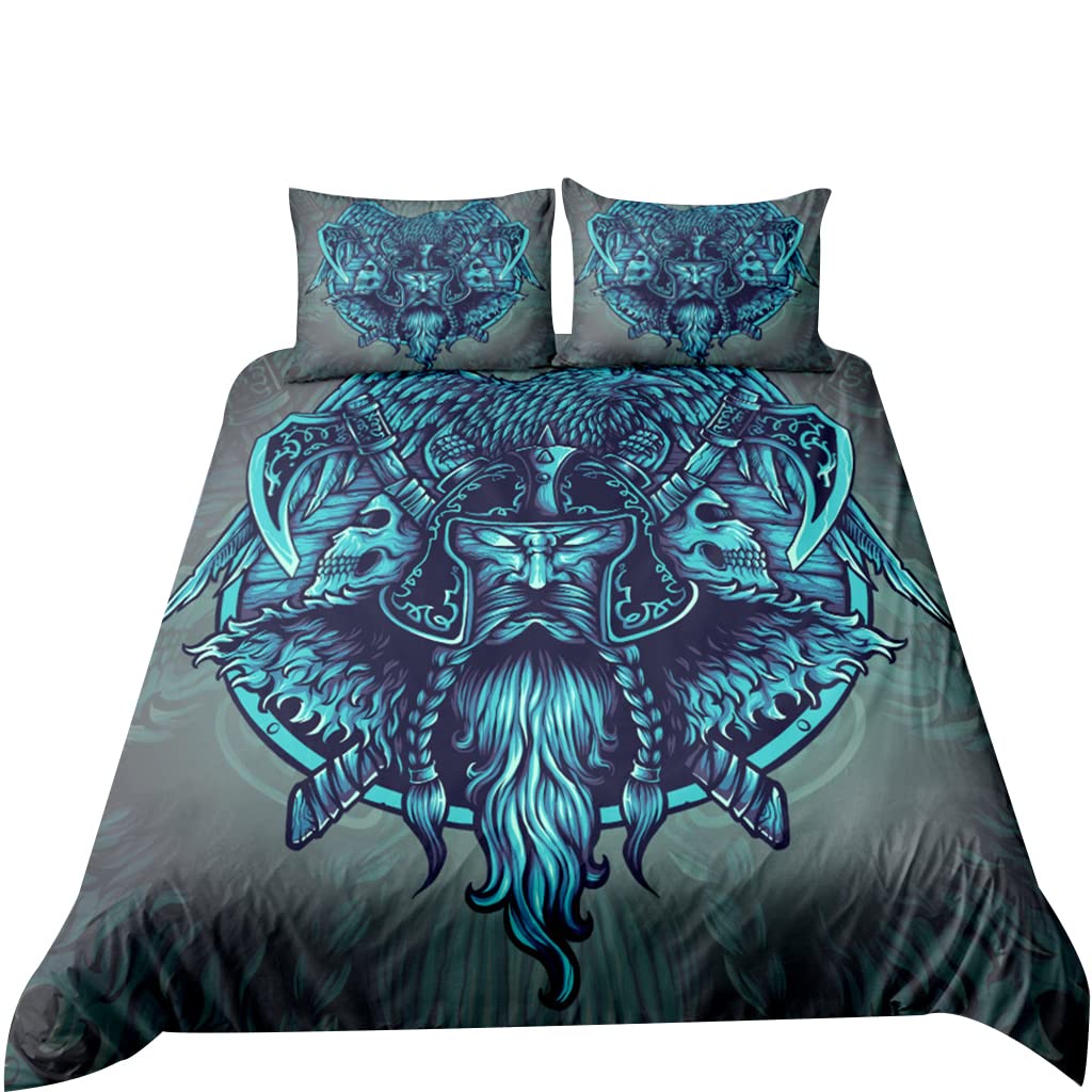 Housse de couette Viking Odin 3D pour transformer votre chambre en sanctuaire nordique