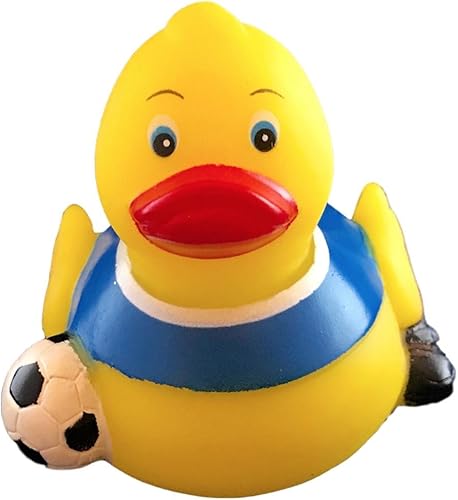 Ducky City - Patito de goma de 3 pulgadas para tina, juguete de baño infantil con hueco sellado y sin moho