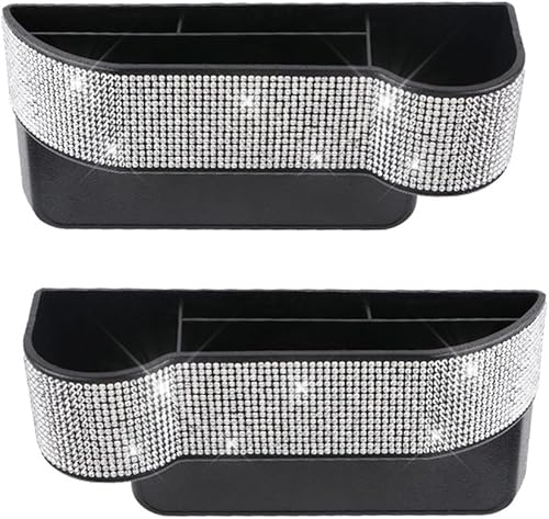 Miniatura 6 de Bling - Organizador lateral para asiento de automóvil, relleno de espacio para asiento de automóvil, organizador de almacenamiento de consola de
