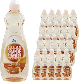 ［ 中性洗剤 ］ WashLab 食器用洗剤 オレンジの香り 本体 600ml×20個 洗剤 食器洗い用 油汚れ 台所用品 キッチン用品
