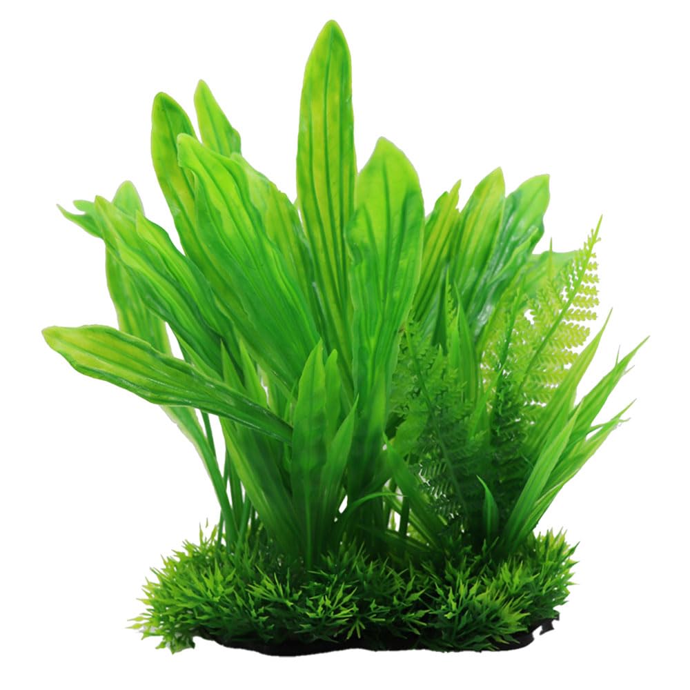 Swell Uk Green Swell Echinodorus Combination Artificial Plant - Rounded Aquarium Décor