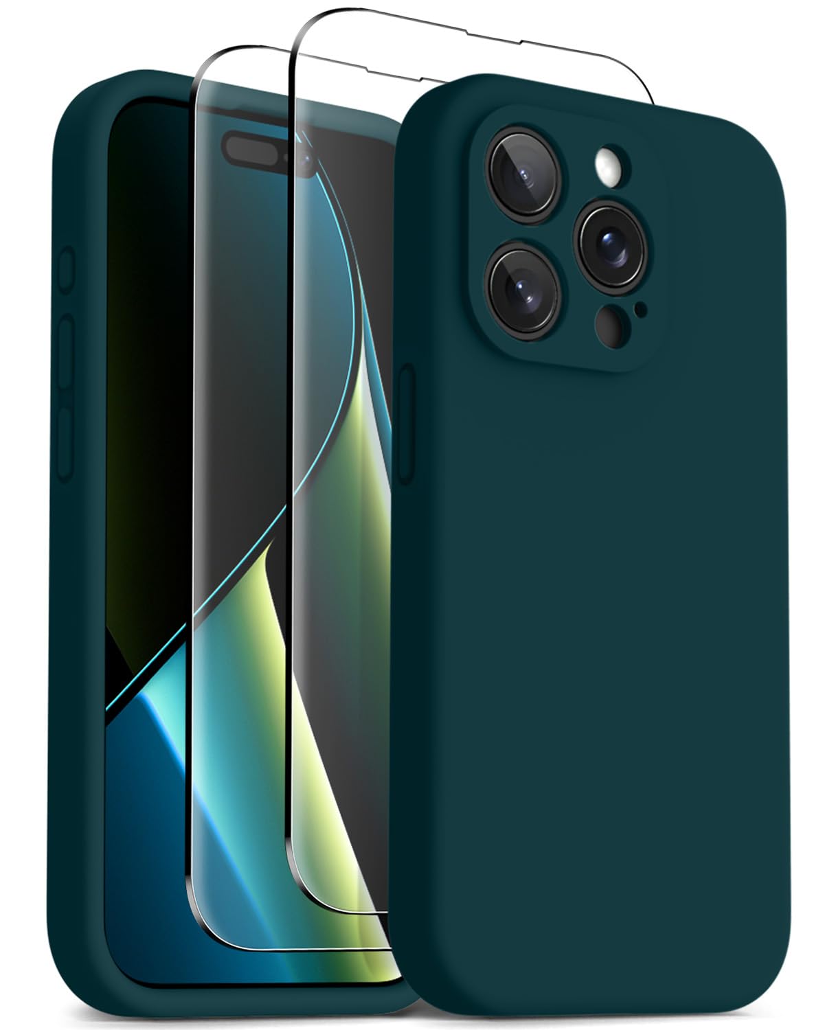 OTOFLY Magnetic for iPhone 15 Pro Case Compatible with MagSafe, [Full Camera Protection][Screen Protector] Full-Body Silicone Shockproof Phone Case