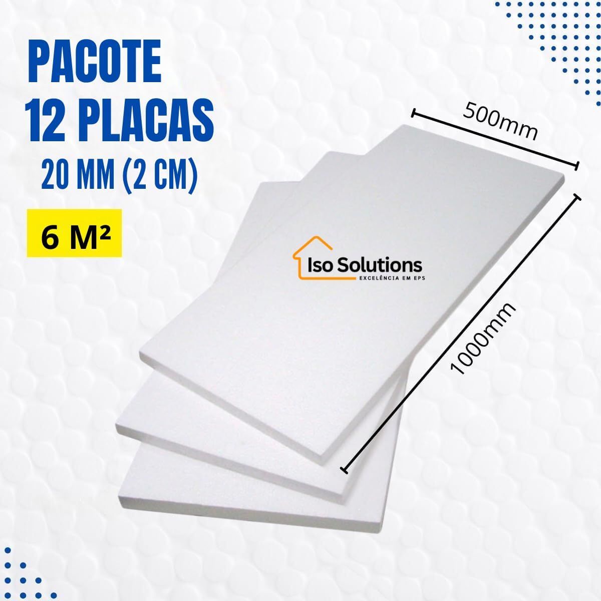 12 PLACAS DE ISOPOR 20MM (2 CM) DE ESPESSURA - 100x50x2 CM - ANTICHAMAS PARA FORRO, ISOLAMENTO ACÚSTICO. 12 PLACAS DE ISOPOR 20MM (2 CM) DE ESPESSURA - 100x50x2 CM - ANTICHAMAS PARA FORRO, ISOLAMENTO ACÚSTICO.