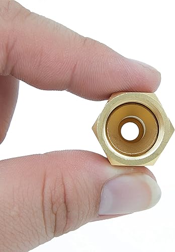 Miniatura 5 de Accesorios de conexión rápida de propano macho de 14 pulgadas, acampanado hembra de 38 pulgadas a parrilla de gas de 14 pulgadas, conexión rápida